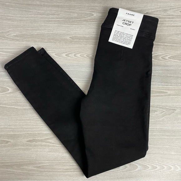 Frame The Jetset Skinny High Rise Crop Skinny Denim Leggings Size Small 2 - Picture 11 of 15